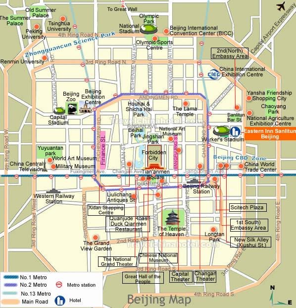 三里屯バーストリート北京地図