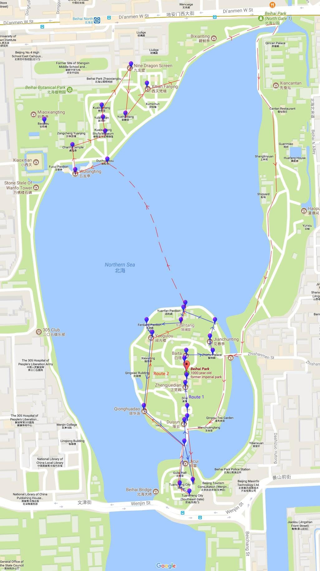 地図の北海公園