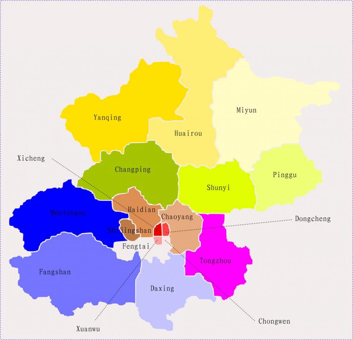 北京中国地図
