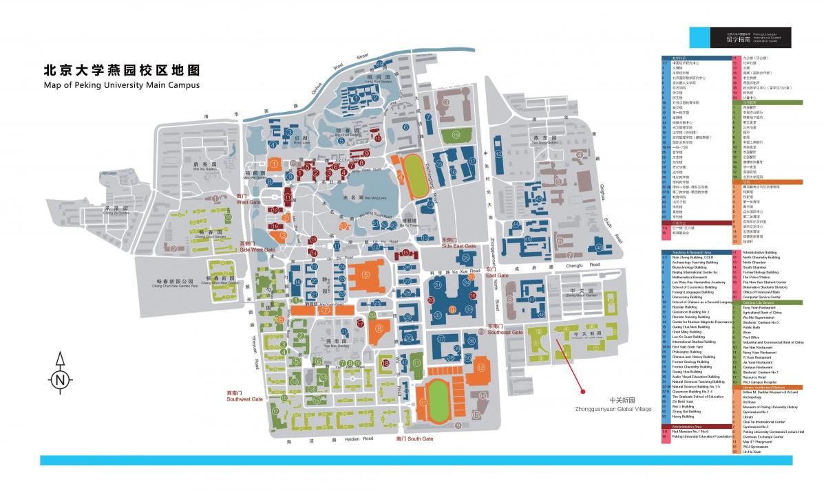 北京大学キャンパスマップ
