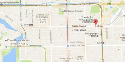 地図の妖怪ストリート北京