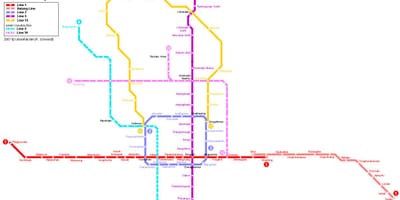 地図北京の地下街
