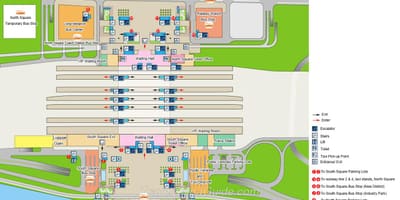 地図の北京南駅