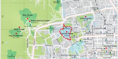 地図夏のパレス北京