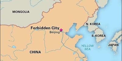紫禁城中国地図