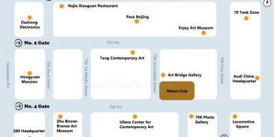 北京798芸術区の地図