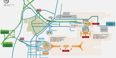北京空港ターミナルビルの地図