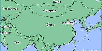 地図の北京の場所が世界の