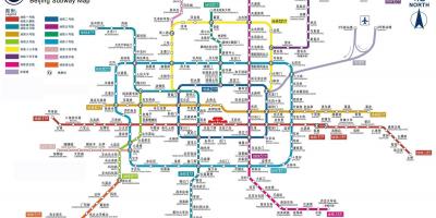 北京の地下鉄駅構内図