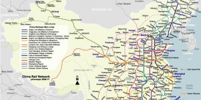 北京の鉄道の地図